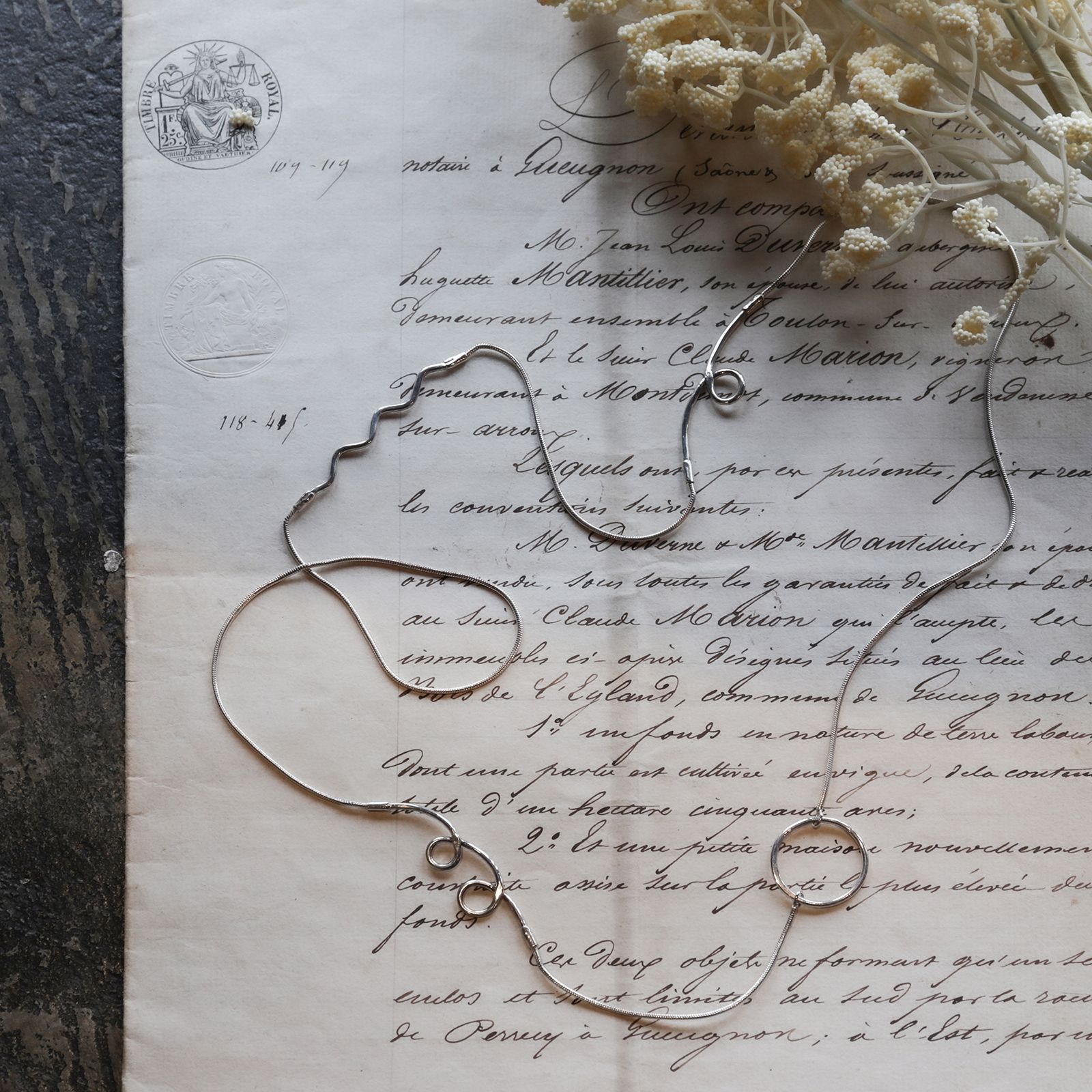 「LINE NECKLACE MIX」ネックレス