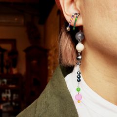 「STICKフープロングビーズ」イヤーカフ