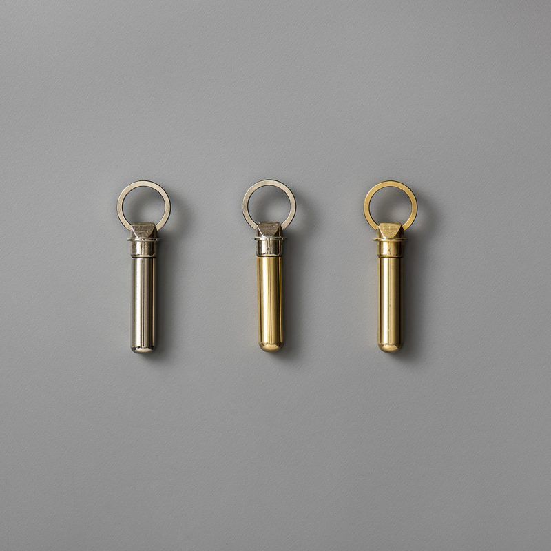 「Bullet Key Ring」キーリング ニッケル×ブラス