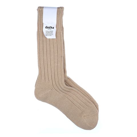 Cased Heavyweight Plain Socks エクリュ 靴下