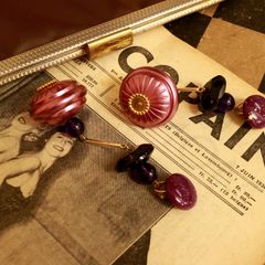 「パープルセル」イヤリング フランス