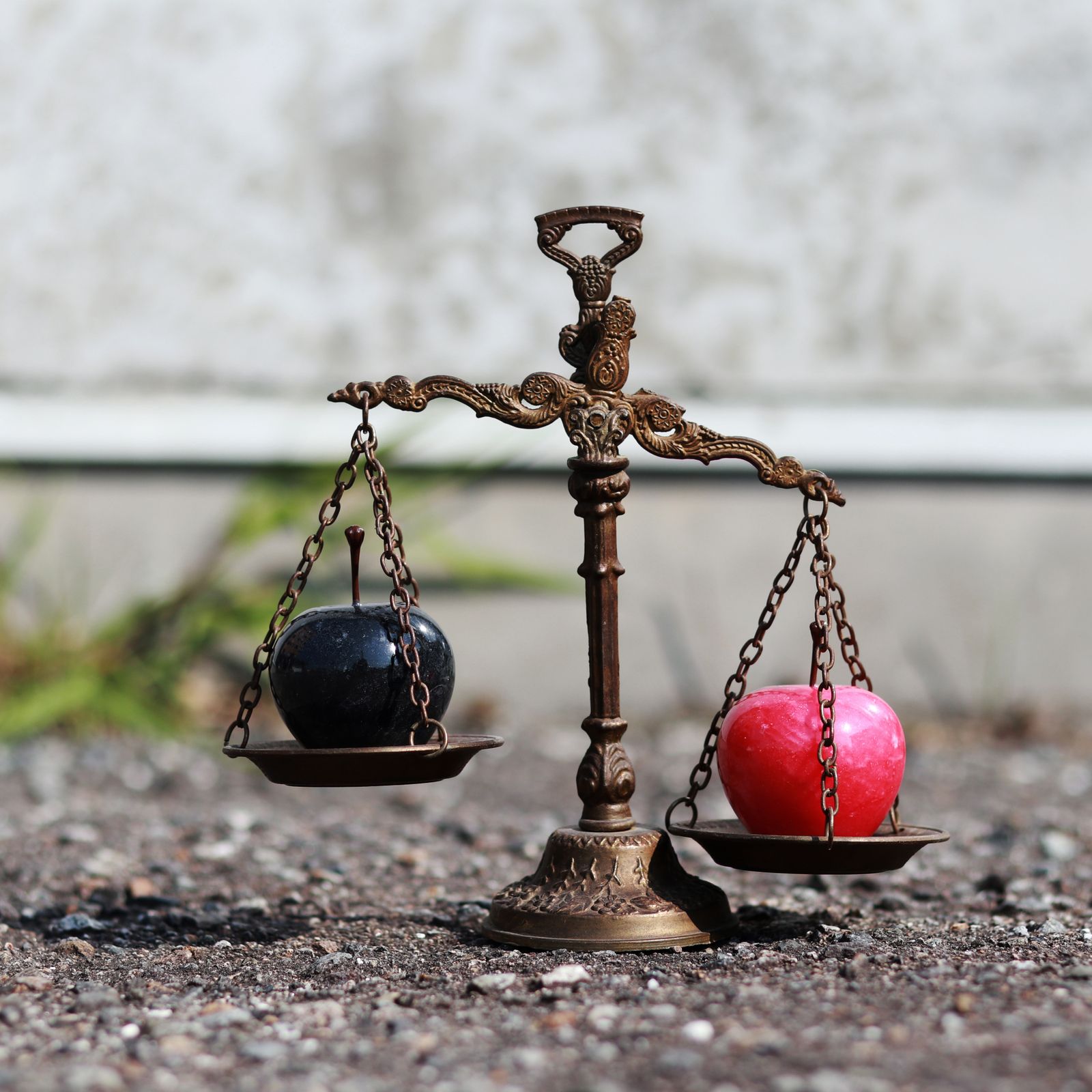 「Marble Apple Small」Black