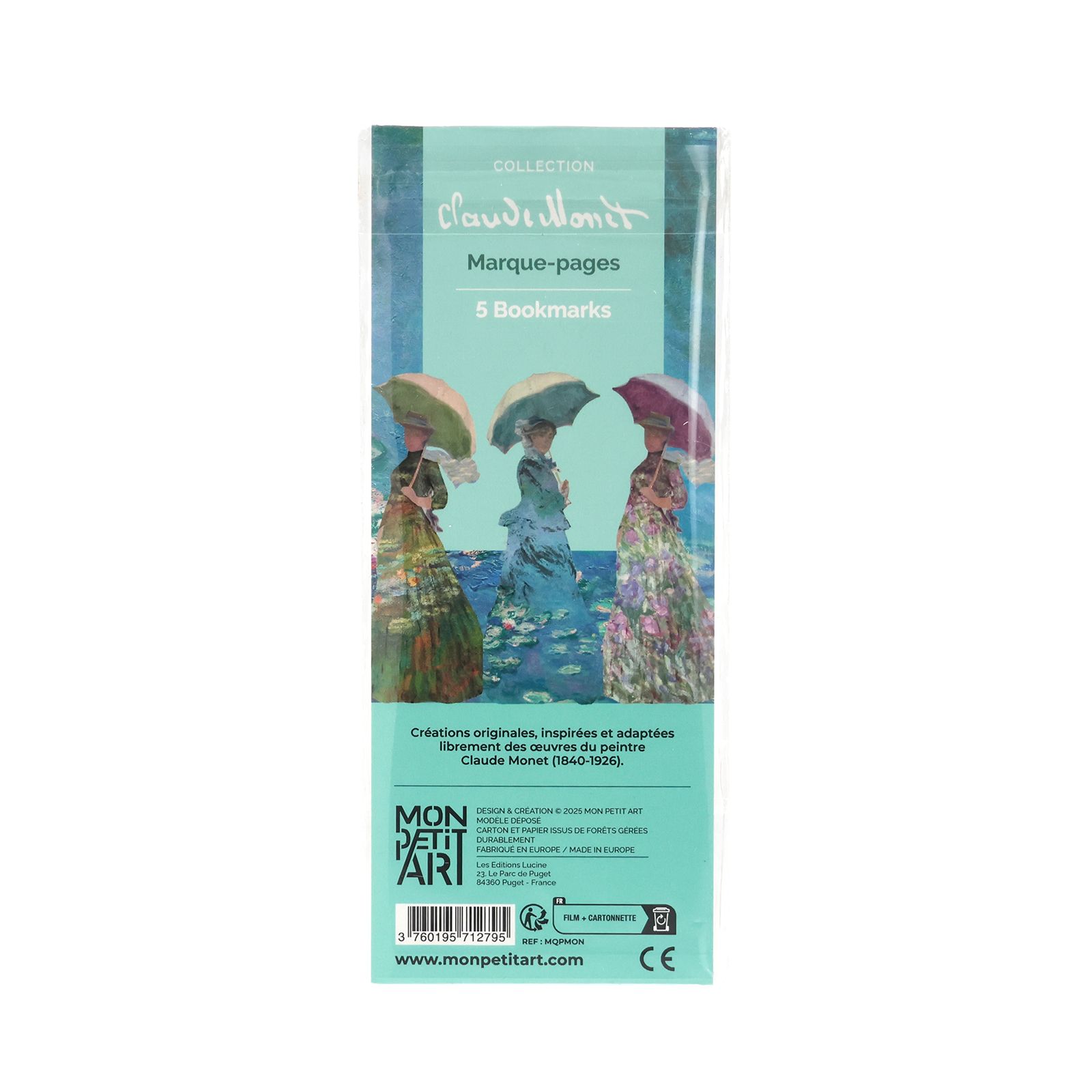 「5 BOOKMARKS "Claude Mone"」ブックマーク MON PETIT ART フランス