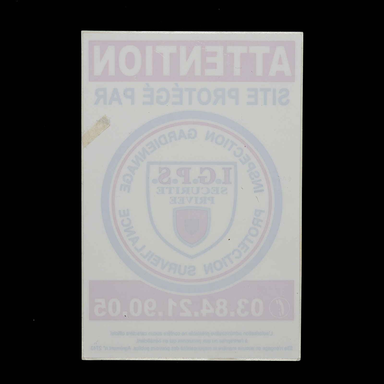 「I.G.P.S.」ヴィンテージステッカー ヨーロッパ