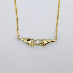 <限定再入荷> Lien necklace 【Aquvii × corne】 -brass-