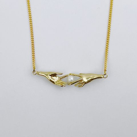 <限定再入荷> Lien necklace 【Aquvii × corne】 -brass-