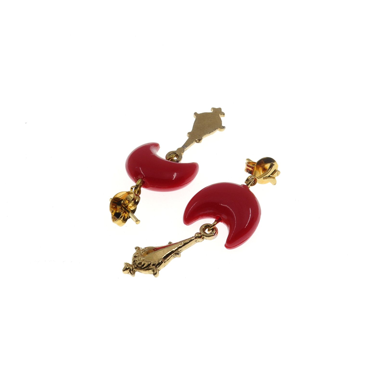 「クレセントバランス＆フルールドリス」ピアス フランス