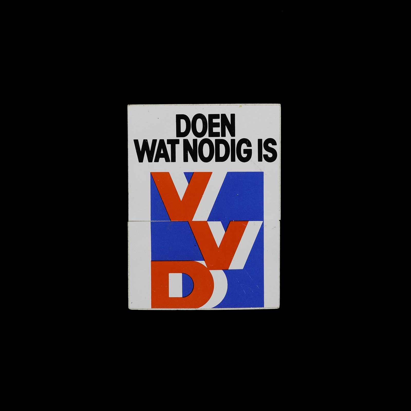 「VVD」ヴィンテージステッカー ヨーロッパ