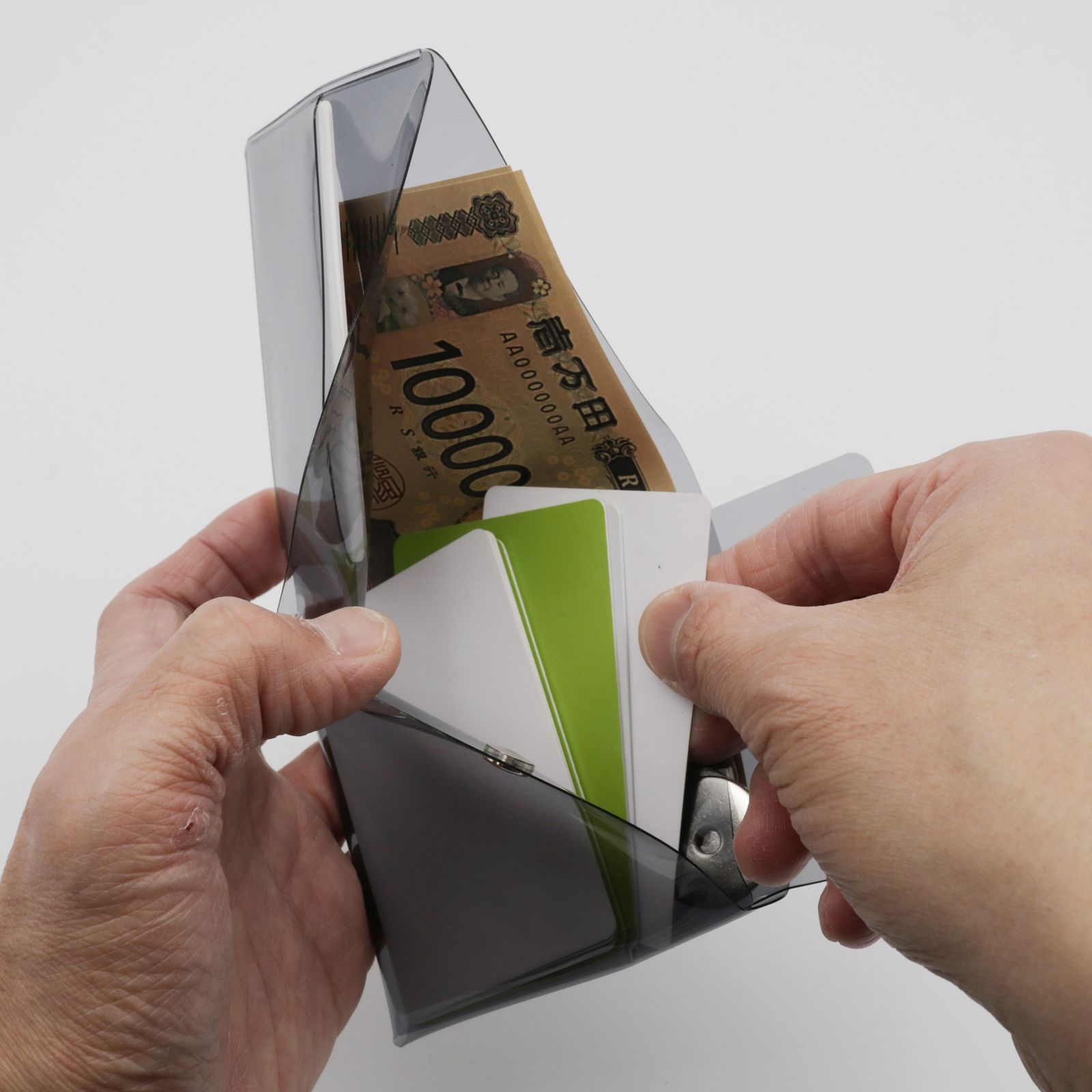 コンビニエンスウォレット（フラット）グレー