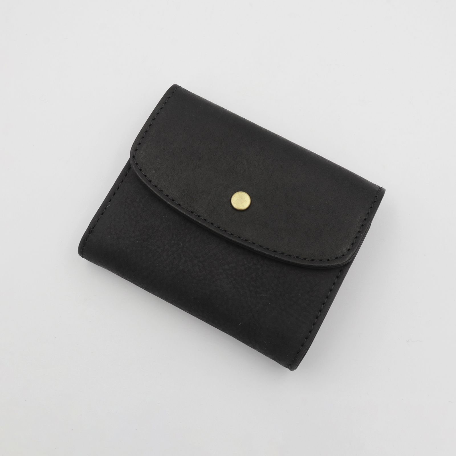 「PUFU」ミドル財布 ブラック