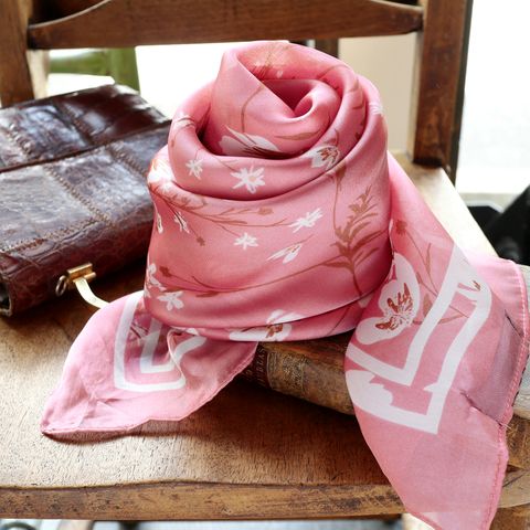 「ブラッシュブロッサム」ヴィンテージスカーフ ヨーロッパ