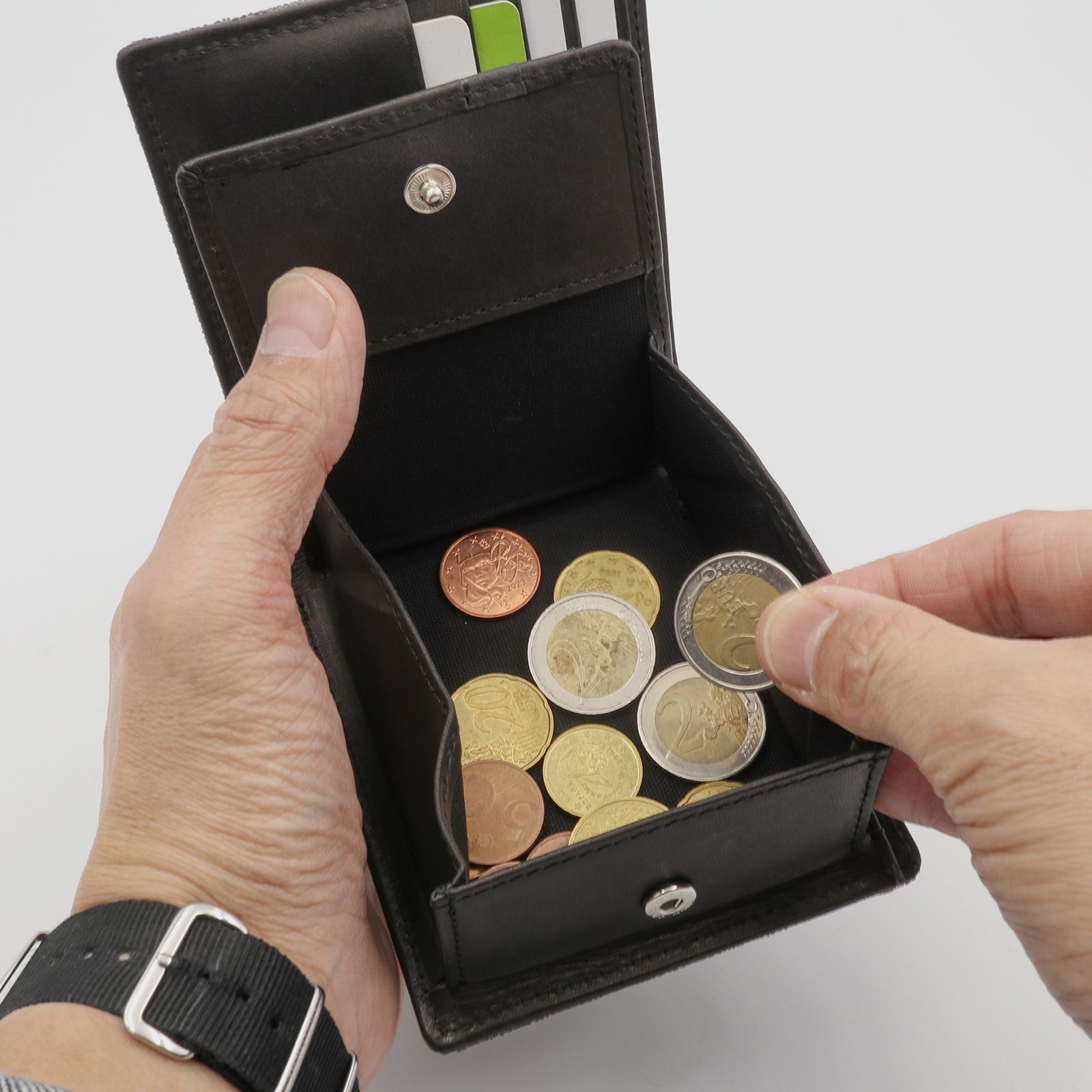 「ZOU」短財布 ブラック