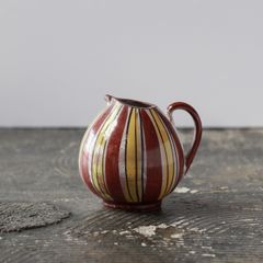 ピッチャー型ストライプ花器  ドイツ 1950-60s