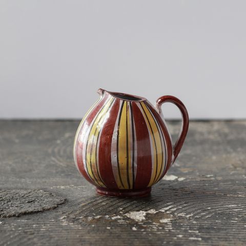 ピッチャー型ストライプ花器  ドイツ 1950-60s