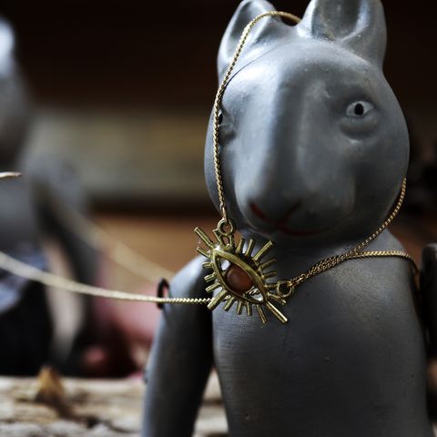 「Rock eye necklace」ネックレス アンバーアイ