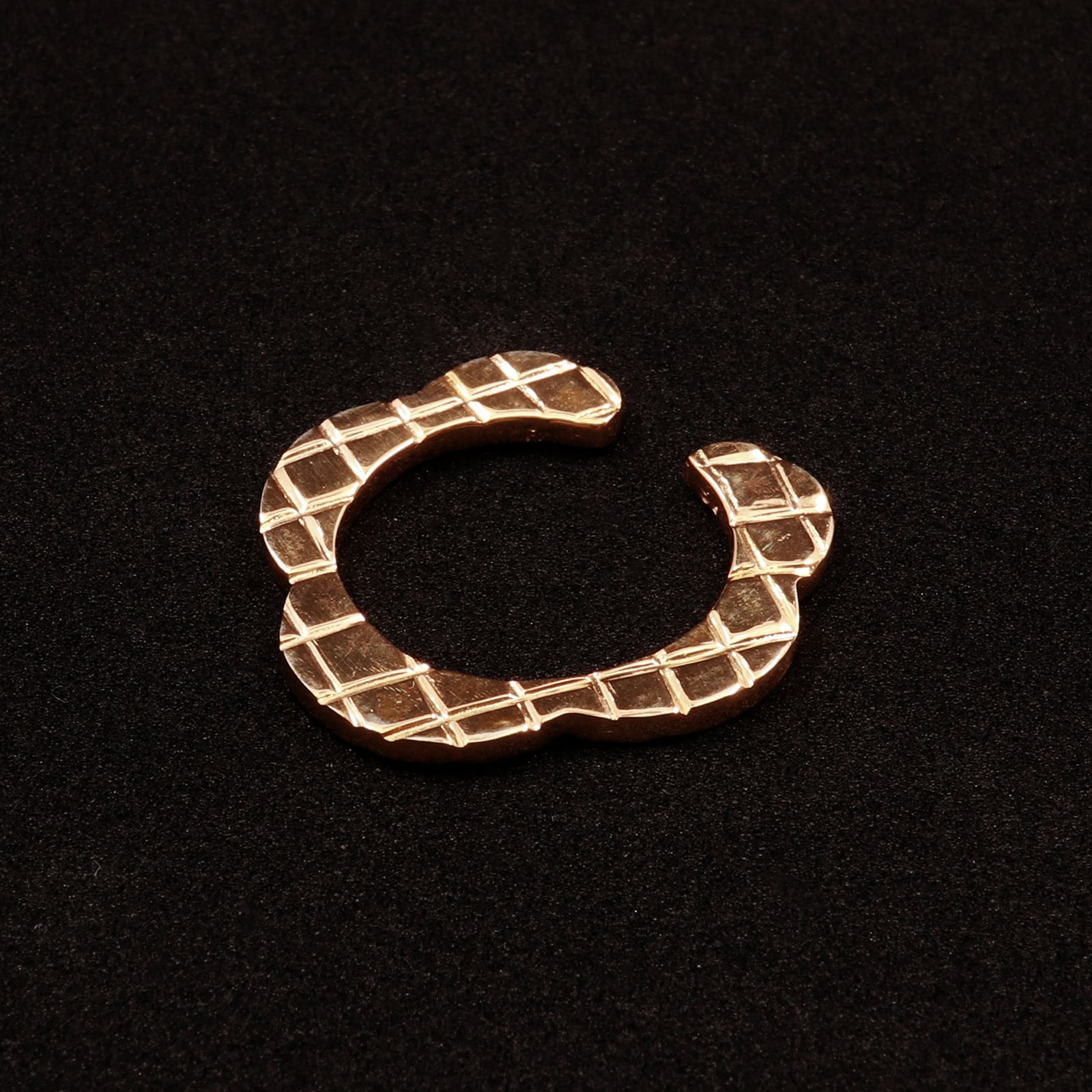 「FLOWER COMB RING&CUFF」リング/イヤーカフ ゴールド