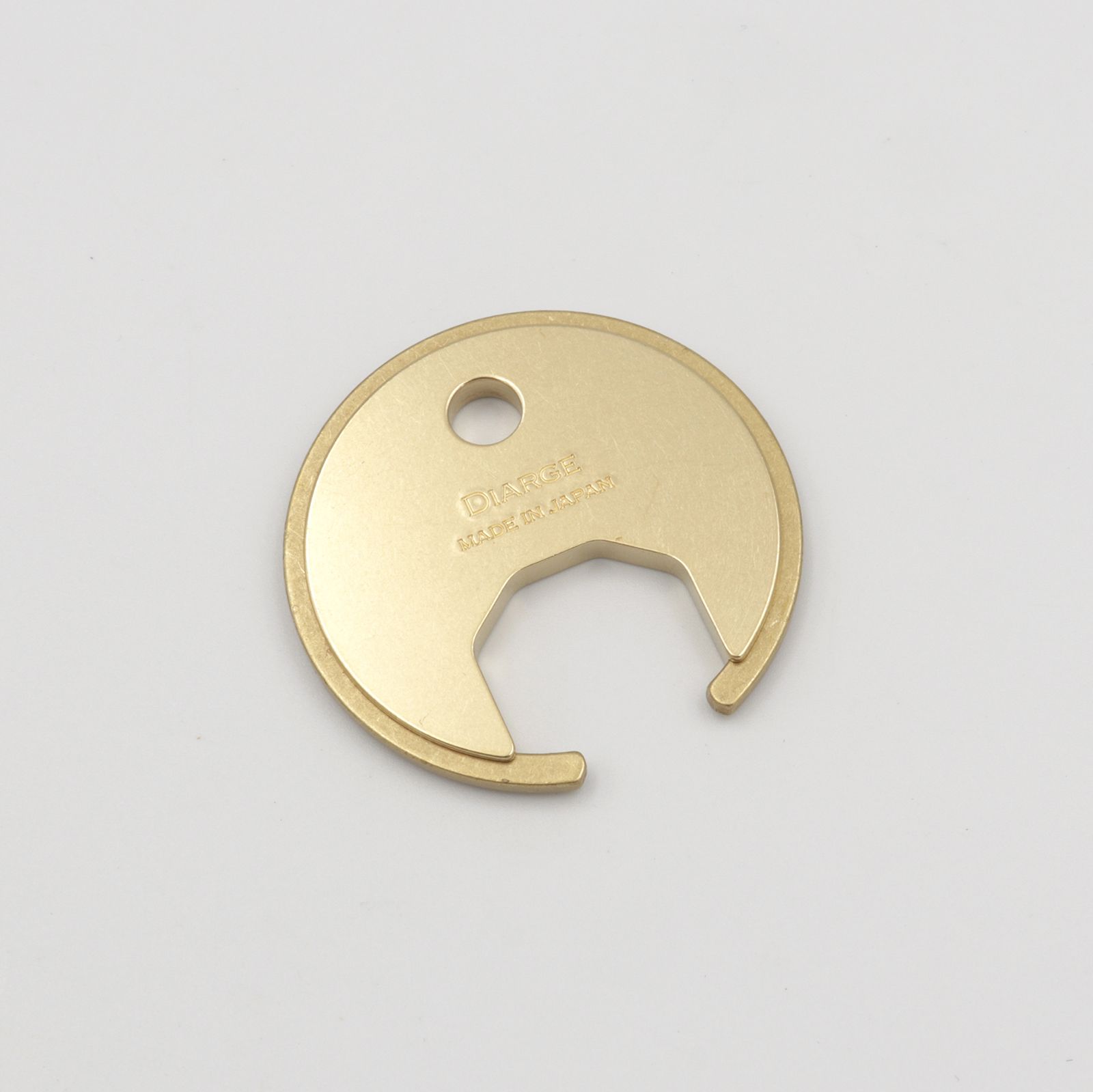 「BRASS CIRCLE KEYRING」キーリング ブラック