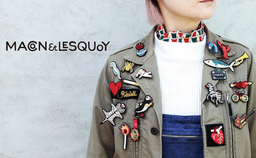 MACON et LESQUOYのブローチたち