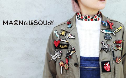 MACON et LESQUOYのブローチたち