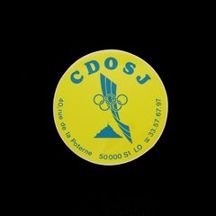 「CDOSJ」ヴィンテージステッカー ヨーロッパ