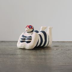 PAPIER MACHE SUNBATHING MADAME 【BATELA】