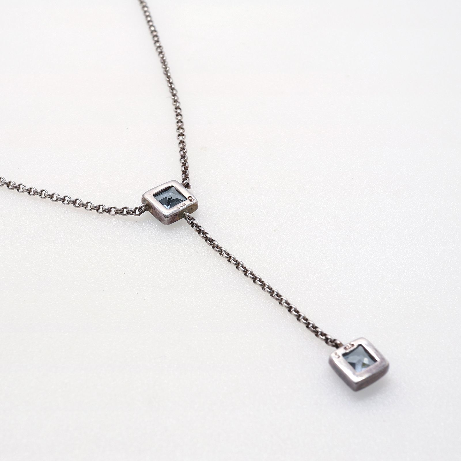 「ブルートパーズ」ネックレス ヨーロッパ silver925