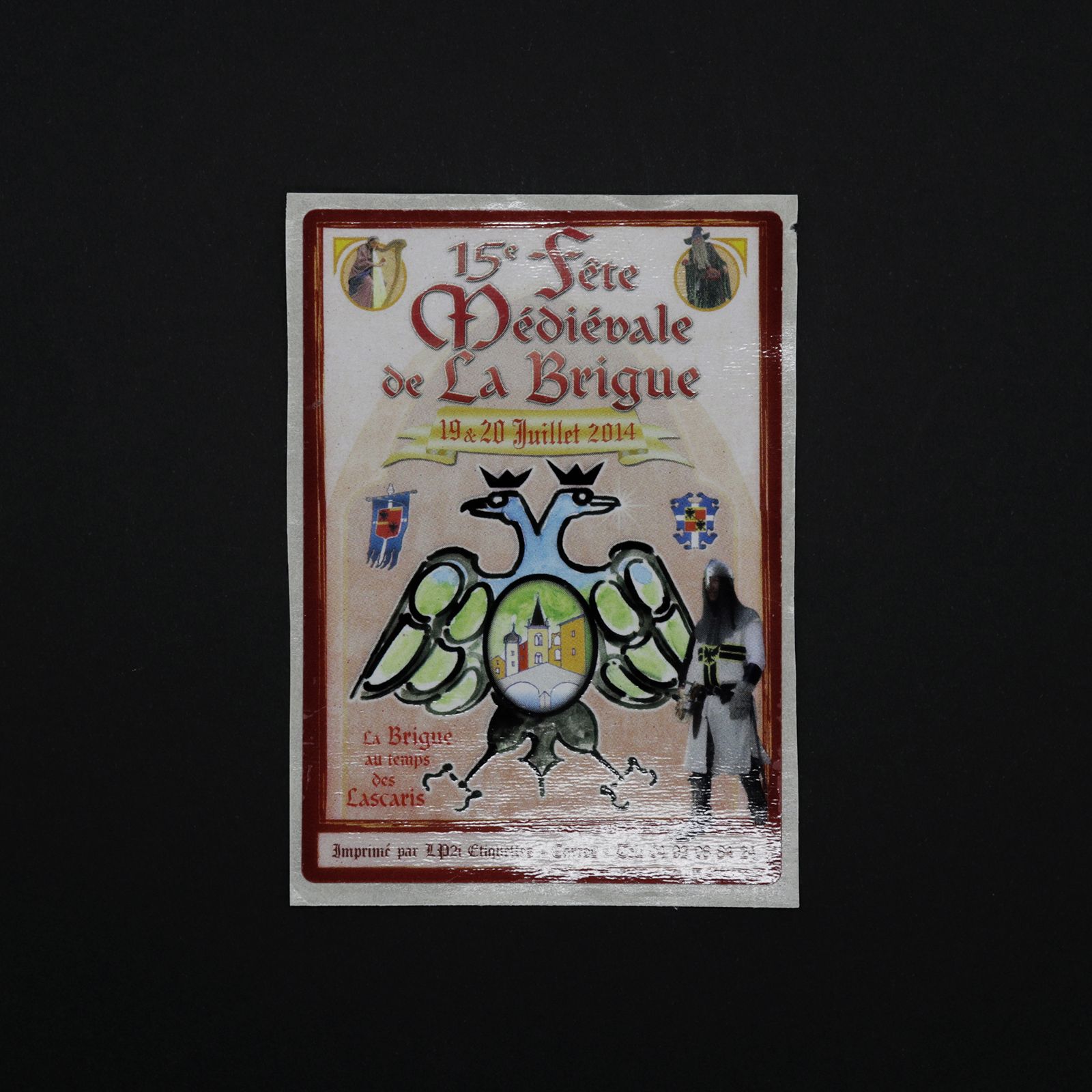「15e fate Mesiebale de La Brigue」ヴィンテージステッカー ヨーロッパ