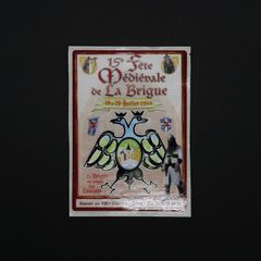 「15e fate Mesiebale de La Brigue」ヴィンテージステッカー ヨーロッパ