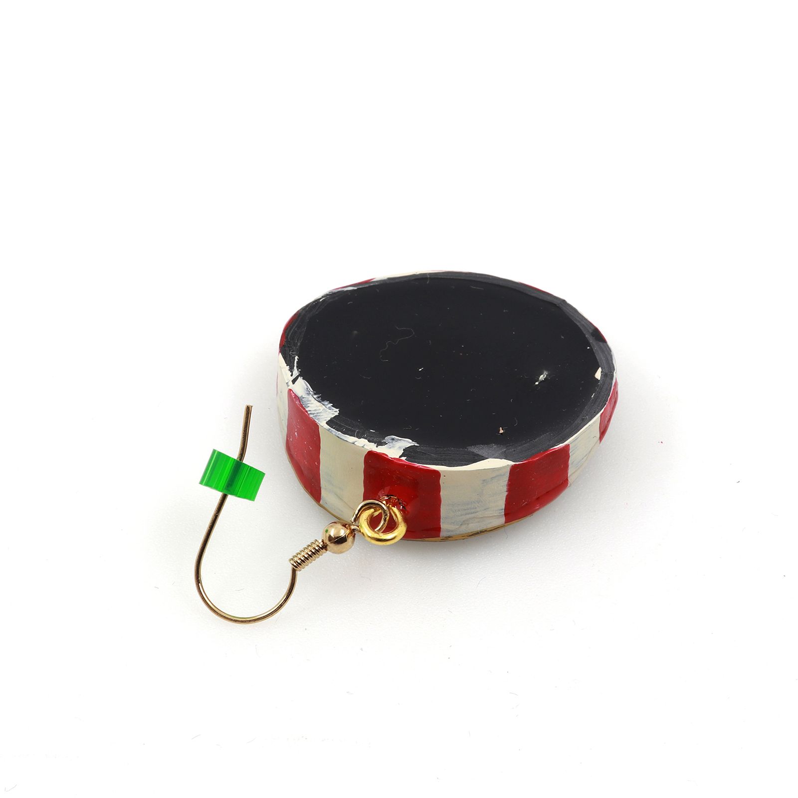 「目」ピアス（片耳） レッド×シルバーD