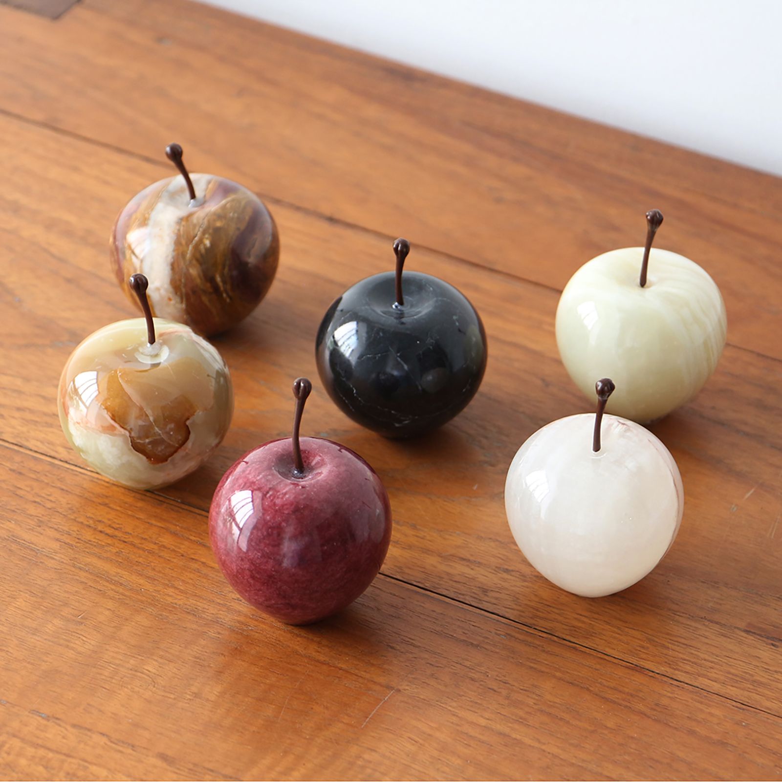「Marble Apple Small」White