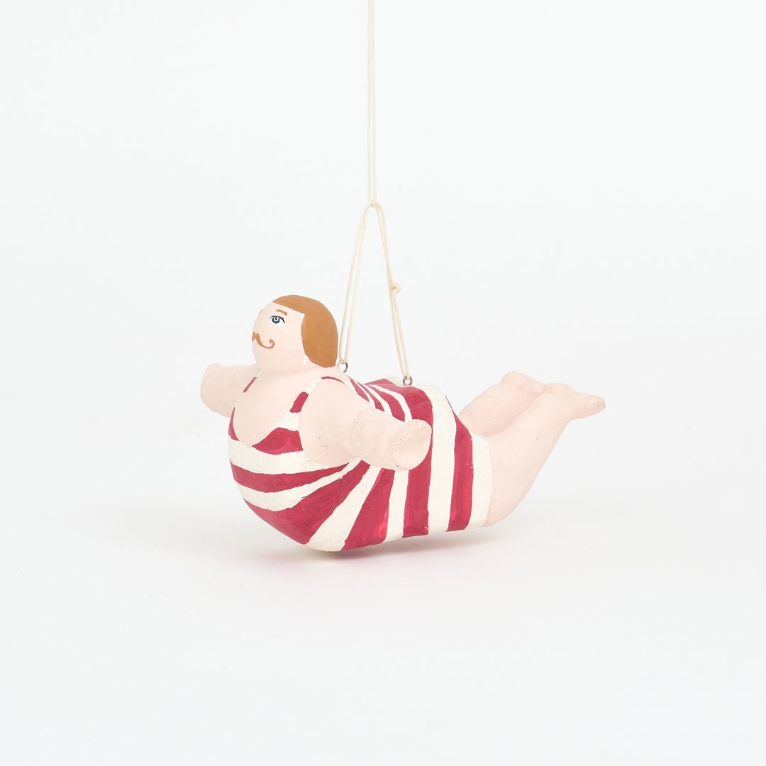 PAPIER MACHE LITTLE HANGING DIVER STRIPE 【BATELA】