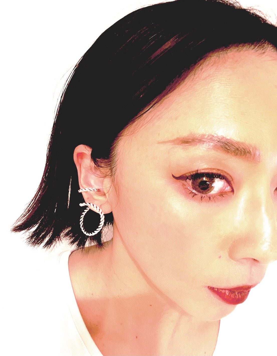「ROPING SPIRAL EARCUFF」イヤーカフ