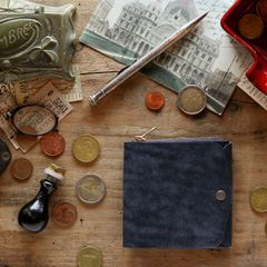 「小さく薄い財布SAKU ver.3 Pueblo」mavy