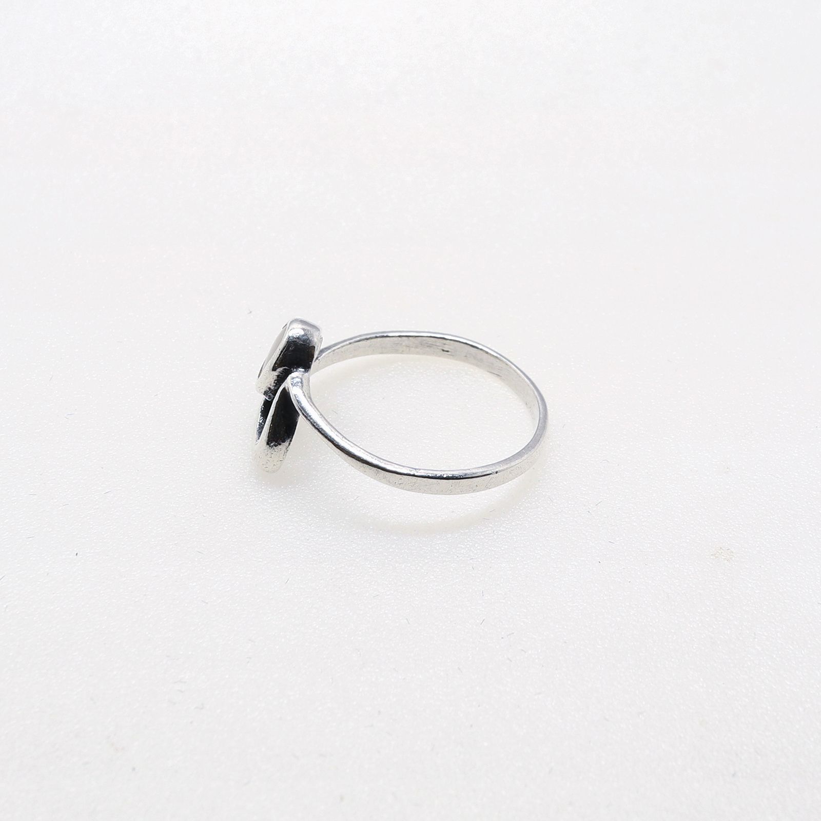 「ホワイトハート」リング ヨーロッパ silver925