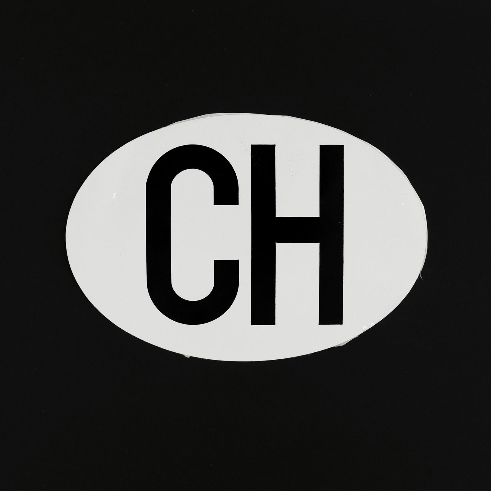 「CH」スイス国識別証 ヴィンテージステッカー ヨーロッパ