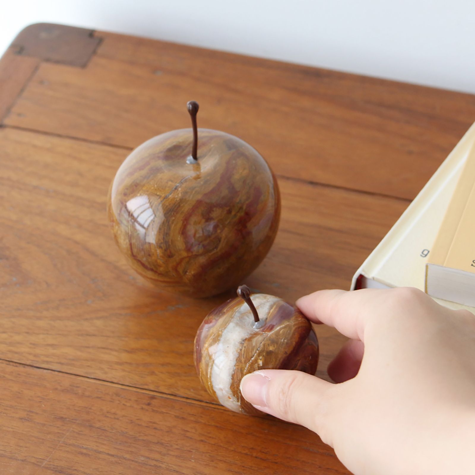 「Marble Apple Small」Brown