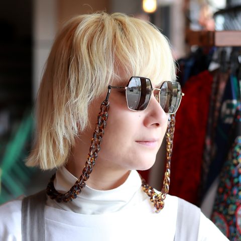 「Chunky Chain」グラスチェーン tortoise