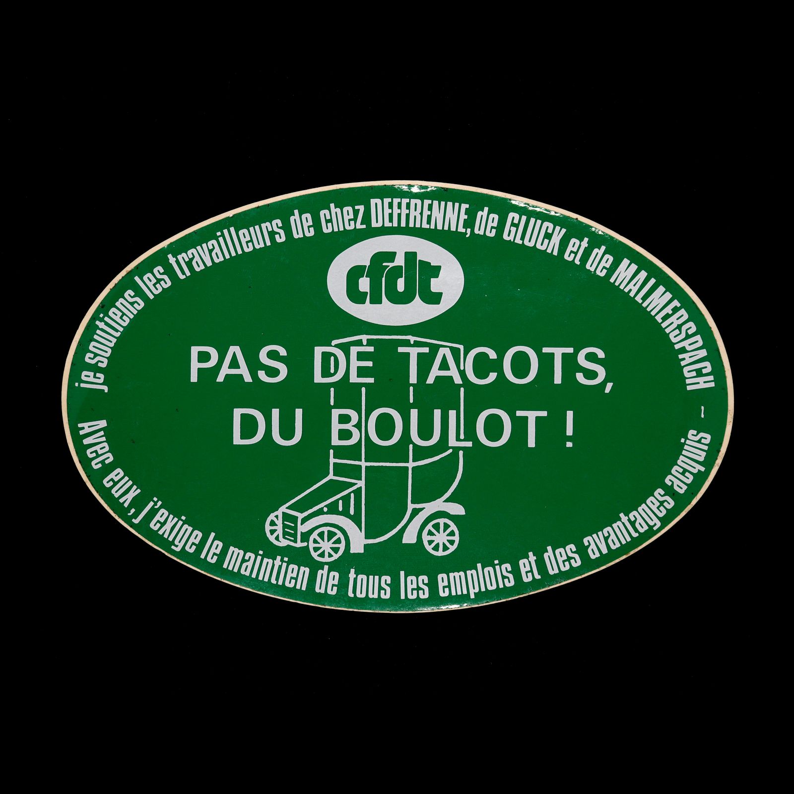 CFDT ヴィンテージステッカー フランス