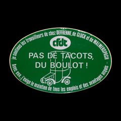 CFDT ヴィンテージステッカー フランス