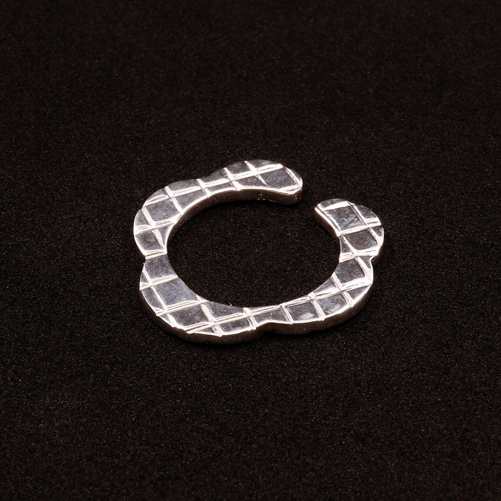 「FLOWER COMB RING&CUFF」リング/イヤーカフ シルバー