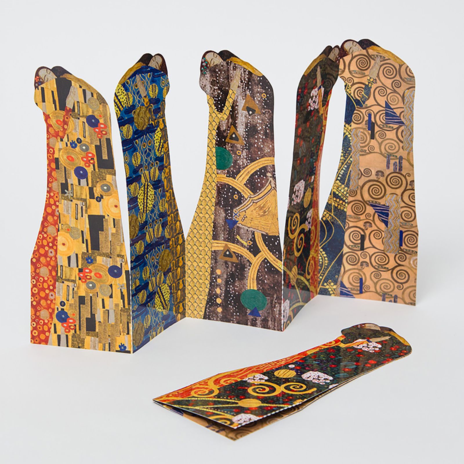 「5 BOOKMARKS "Klimt-Le Baiser"」ブックマーク MON PETIT ART フランス