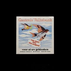 「Gentrale Volksbank」ヴィンテージステッカー ヨーロッパ