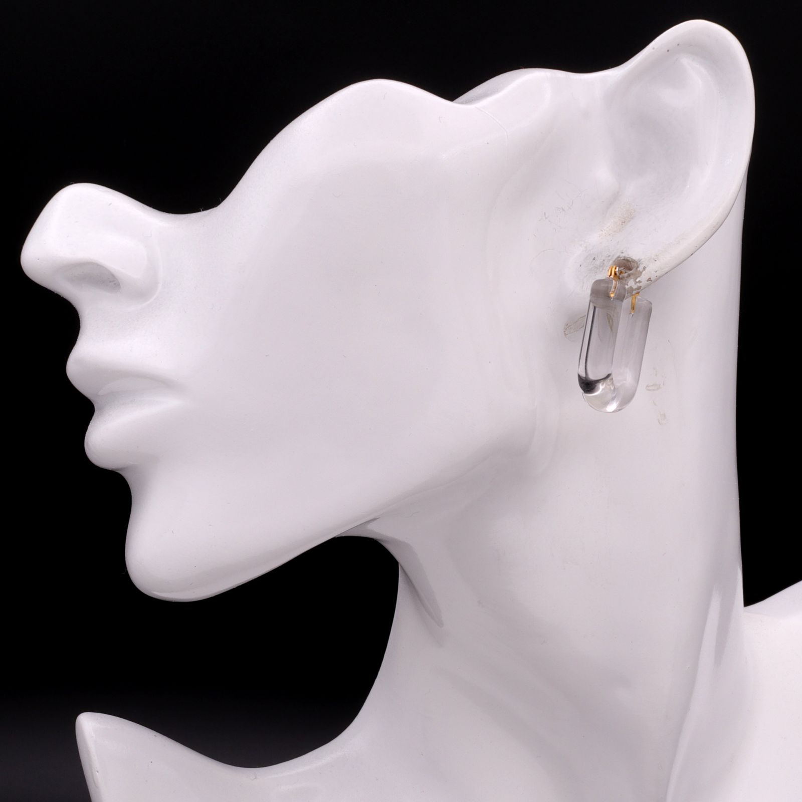 「Glass Hoop "U" Pierce」ピアス(片耳) クリア