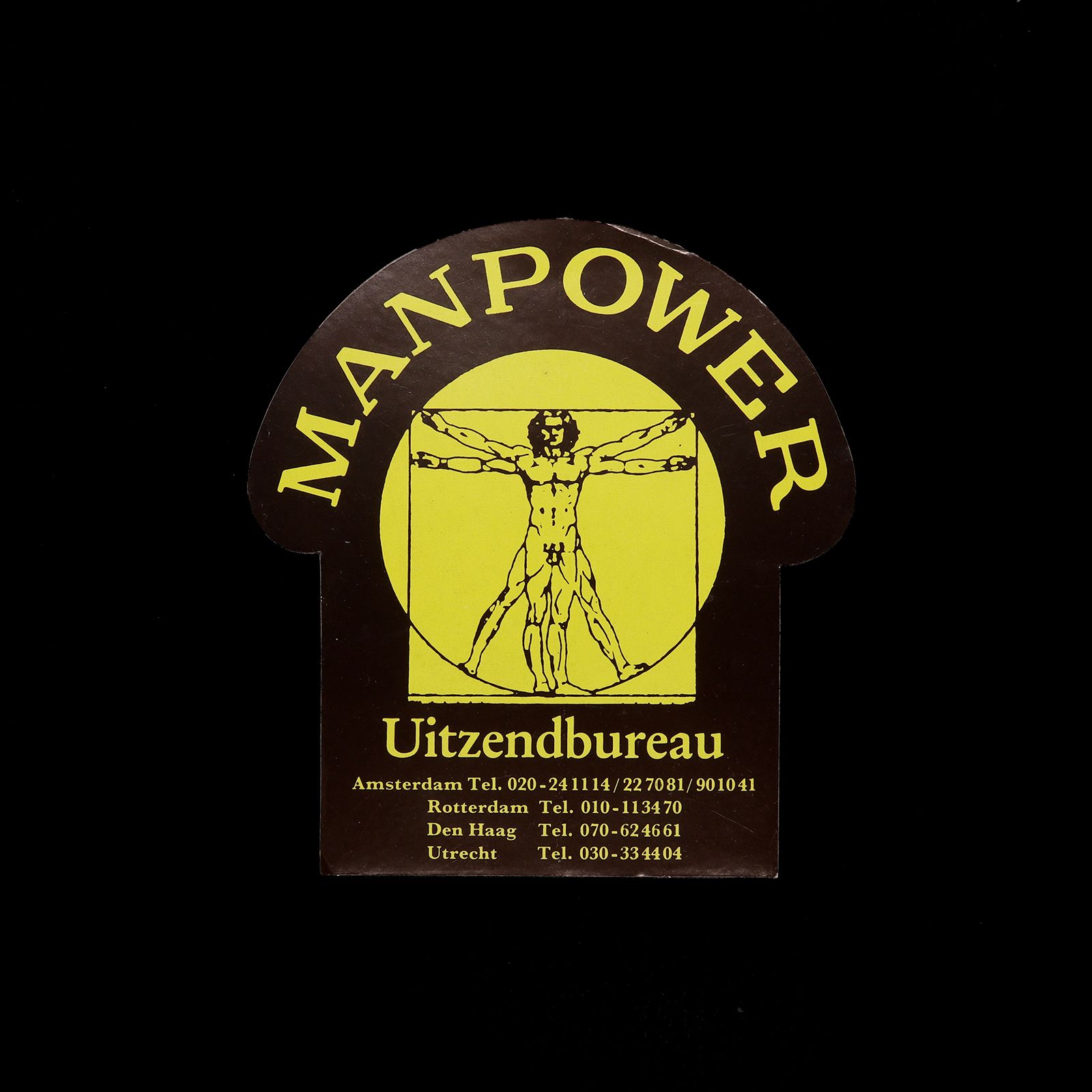 「MANPOWER」ヴィンテージステッカー ヨーロッパ