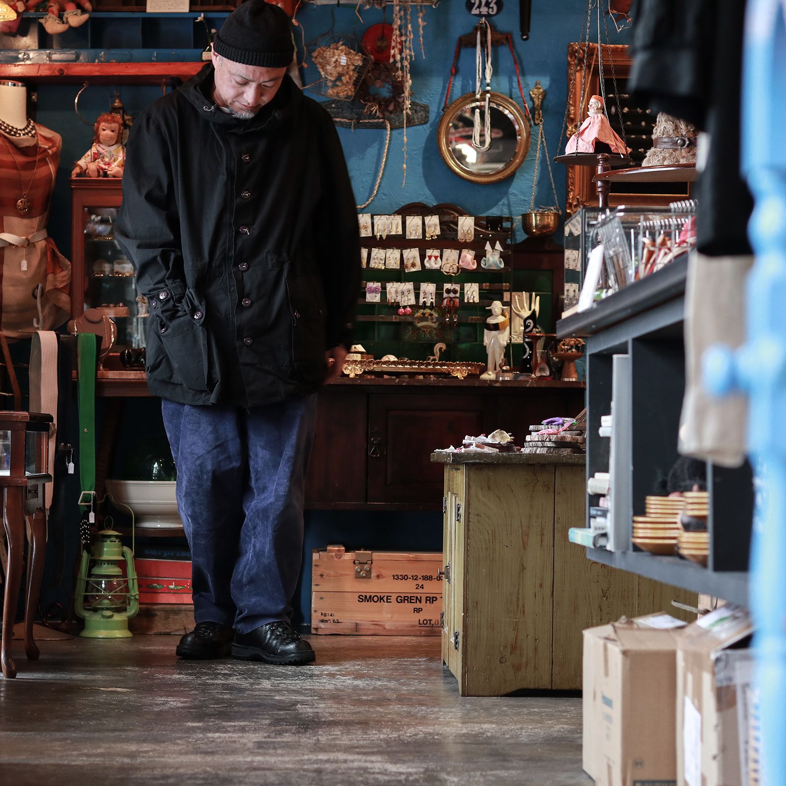 「スウェーデン軍 M62 スノーパーカ」ユーズド 後染めブラック スウェーデン 1960-80s