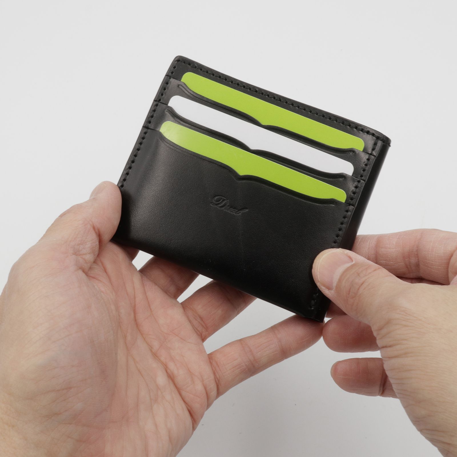 【Dual】スリムウォレット サドルプルアップ ブラック