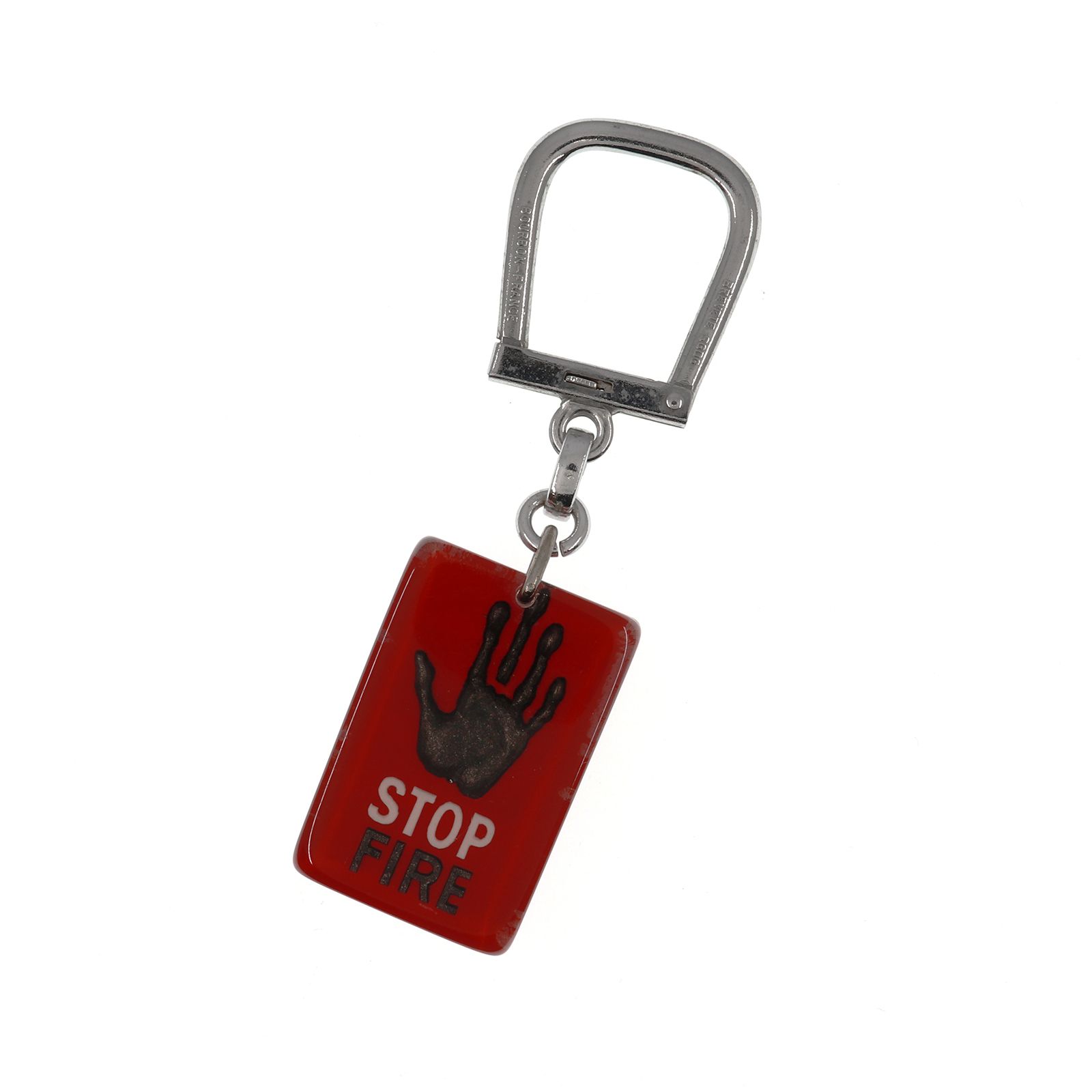 STOP FIRE ブルボンキーホルダー