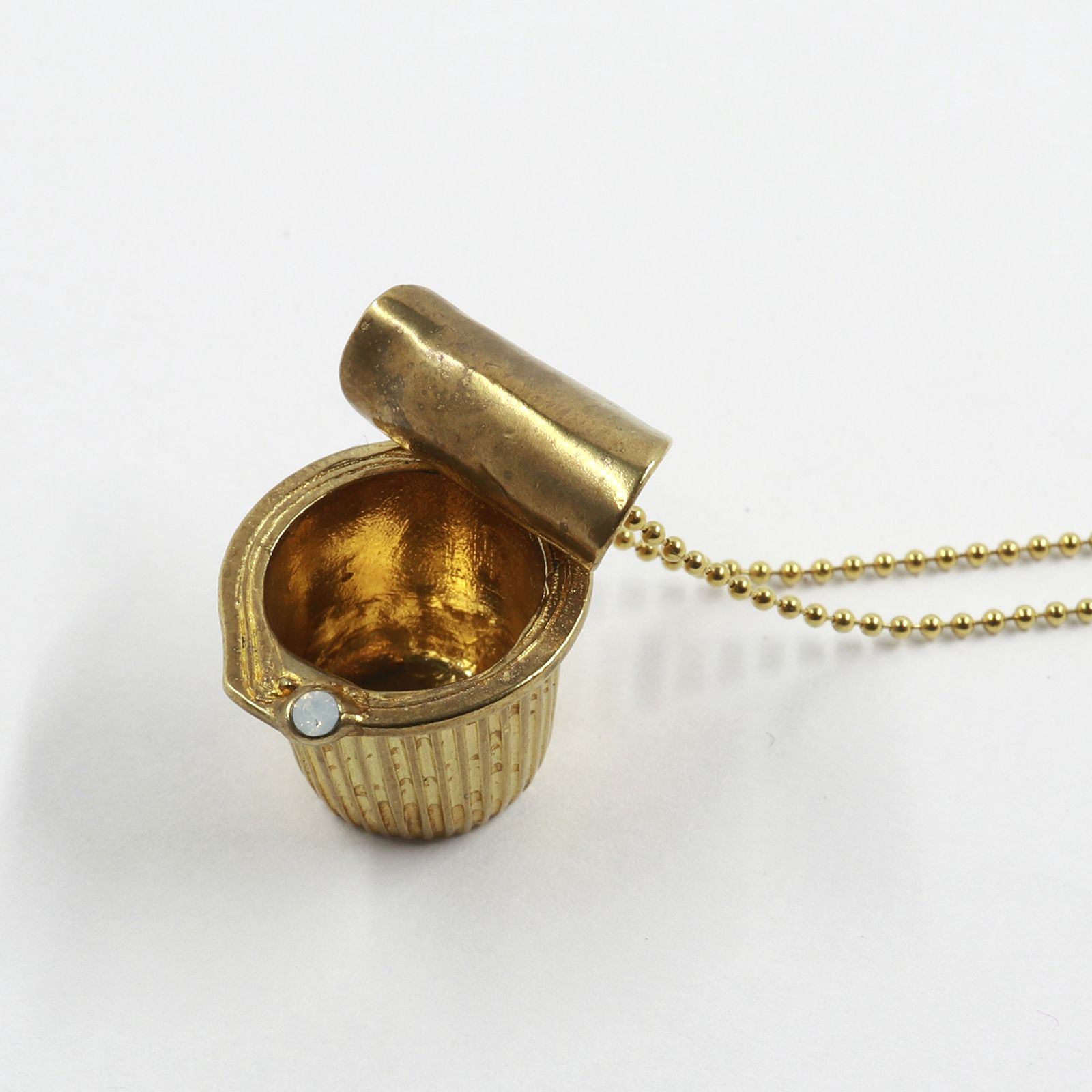 「coffee fresh necklace gold」ネックレス