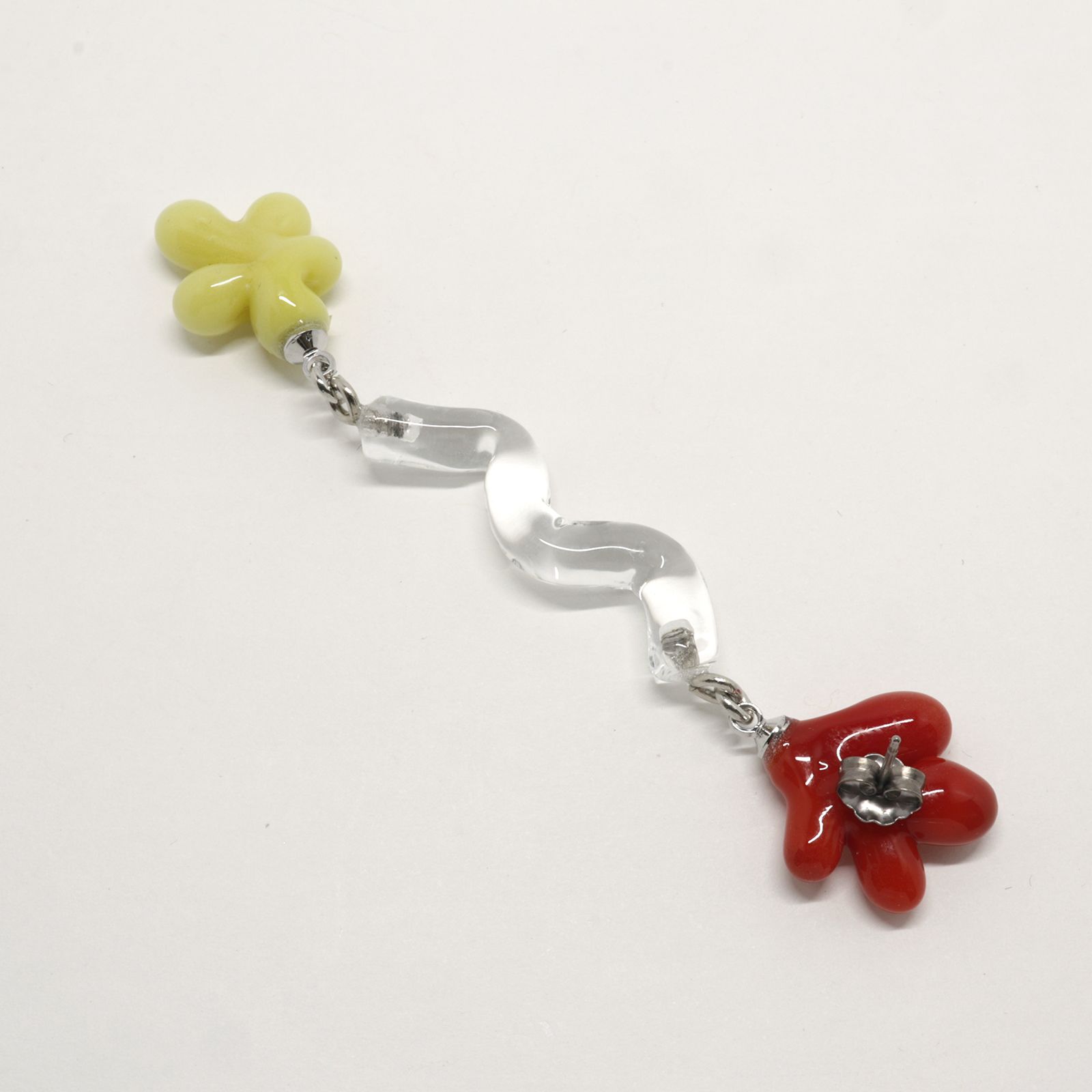 「Matisse Pierce Long」ピアス（片耳） レッド×イエロー2