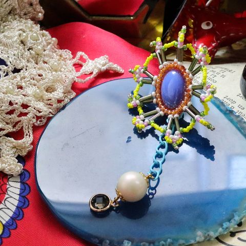 「Pierrotドレス」ピアス（片耳）【CIRQUE de sachikoism】